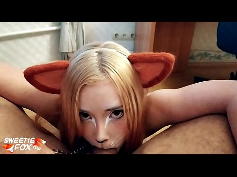 ❤️ Kitsune anameza mboo na kumeza mdomoni Pono ya kujitengenezea nyumbani ☑